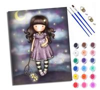 WXRWANG Dipingi con i numeri per adulti Star Catcher ragazza pittura con i numeri per adulti Kit fai da te su tela pittura con i numeri, kit di artigianato per rilassarsi e alleviare lo stress, regalo