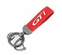WxsFLY Portachiavi Catena Chiavi Auto Compatibile con per Peugeot GTI GT GTLINE 206 Pelle Scamosciata Regali di Famiglia Auto Accessori,83 * 35MM-A