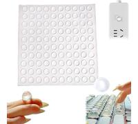 Wxshang Bubble Keyboard - Keyboard Bubble for Long Nail, Full Self-Adhesive Symbolic and Alphanumeric Silicone Keys for Typing and Gaming on Laptop Desktops (100 Transparent Round Ones)