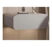 WxuuLTGJR Bedside Table Compatible with Bedroom Modern Floating Nightstands With Solid Wood Drawer,Wall Mounted End Table Easy To Install(Gris,11.8in/30cm)