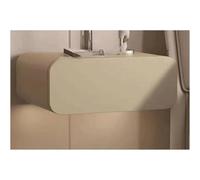 WxuuLTGJR Bedside Table Compatible with Bedroom Modern Floating Nightstands With Solid Wood Drawer,Wall Mounted End Table Easy To Install(Kaki,13.8in/35cm)