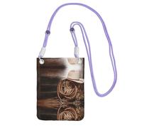 WXWJSHMGC American West Rodeo Hat - Mini borsa a tracolla per telefono cellulare e smartphone, Viola, Taglia unica