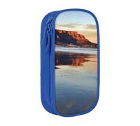 WXWJSHMGC Astuccio a doppio strato con cerniera con stampa Mountain at Sunrise - Astuccio scuola per penne in tessuto resistente - Ideale per studenti, Blu, Taglia unica, Beauty Case