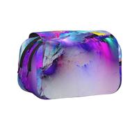 WXWJSHMGC Astuccio portapenne con stampa di Northern Lights - Astuccio portatile a doppio strato per bambini, ragazze, ragazzi e adulti