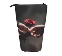 WXWJSHMGC Astuccio telescopico per matite con stampa di una coppia che tiene le mani, versatile, per ufficio e adulti, idea regalo