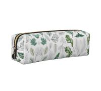 WXWJSHMGC Basil - Astuccio in pelle con stampa di timo, aneto e rosmarino, semplice, con tasca metallica con cerniera, custodia per ragazze e ragazzi, studenti, università e scuole medie, Oro, Taglia