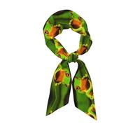 WXWJSHMGC Bella Rane Albero Stampa Lunga Striscia Forma Sciarpa Per Le Donne Cravatta Seta Come Sciarpa Collo Sciarpa Leggero Capelli Sciarpa Regali Signore Vacanze