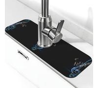 WXWJSHMGC Colorato Stampa Musica Cucina Sink Splash Guard,Assorbente Asciugatura Mat,Lavandino,Per Rubinetti Della Cucina,Controsoffitti