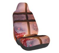 WXWJSHMGC Coprisedili anteriori universali per auto, con stampa con scritta "Merry Christmas", accessori per interni auto, adatti per la maggior parte delle auto (1 pezzo)