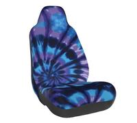 WXWJSHMGC Coprisedili anteriori universali per auto, con stampa tie-dye, colore viola, accessori protettivi adatti alla maggior parte delle auto (1 pezzo)