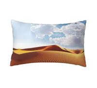WXWJSHMGC Federa per cuscino in tessuto di lino con stampa deserta, per divano, letto, divano, auto, 30 x 50 cm
