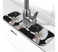 WXWJSHMGC Flying Dove Print Kitchen Sink Splash Guard,Tappetino assorbente per asciugatura,Tappetino per lavello,Per rubinetti della cucina, Controsoffitti