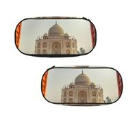 WXWJSHMGC Historical Site - Astuccio grande con 3 scomparti, portapenne, portamonete, per ragazzi e ragazze, cancelleria per la scuola