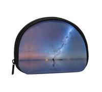 WXWJSHMGC Looking Up Alone - Mini portamonete con stampa, per donne e ragazze, con personalità, piccolo portamonete a conchiglia, taglia unica, casual