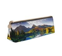 WXWJSHMGC Mountain View - Astuccio in pelle con stampa Sunny Day, per penne stilografiche, portatile, grande capacità, per scuola secondaria, per ragazze e ragazzi