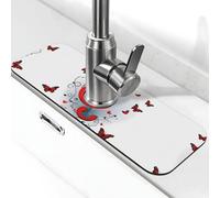 WXWJSHMGC Musica modello stampa lavello cucina Splash Guard,assorbente asciugatura Mat,Lavandino,Per rubinetti della cucina,Controsoffitti