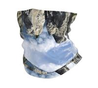 WXWJSHMGC Ponte sospeso in ripide rocce stampa copricapo multifunzionale copricapo fascia sciarpa collo ghetta bandana maschera per il viso, sciarpa sportiva antivento uomo e donna (2 pezzi)