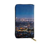 WXWJSHMGC Portafoglio lungo con stampa di Los Angeles, pochette per shopping, in pelle PU, per donne, uomini