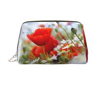 WXWJSHMGC Sacchetto di trucco della stampa dei fiori borsa cosmetica impermeabile portatile della borsa cosmetica della pochette del sacchetto della spazzola di trucco (17 x 10,9 cm), Oro, Taglia