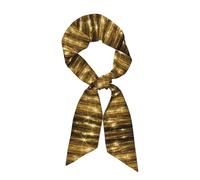 WXWJSHMGC Sciarpa a forma di striscia lunga con paillettes dorate per le donne cravatta di seta come sciarpa per il collo sciarpa leggera per capelli regali vacanze da donna