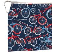 WXWJSHMGC Tenda da doccia impermeabile per il bagno, con stampa di biciclette e biciclette, decorazione per il bagno con 12 ganci per tende, 183 x 183 cm