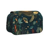 WXWJSHMGC Turtle is Slowly Swimming - Astuccio portapenne portatile a doppio strato, per bambini, ragazze, ragazzi e adulti