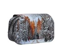 WXWJSHMGC Wandering in the Winter Light Print - Astuccio portatile a doppio strato, per bambini, ragazze, ragazzi e adulti