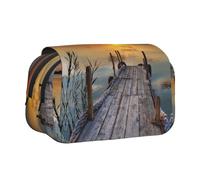 WXWJSHMGC Wild Goose by The Bridge - Astuccio portapenne portatile a doppio strato, per bambini, ragazze, ragazzi e adulti