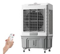 WXXSHGDW Raffreddatore d'Aria Evaporativo, Rinfrescatore d'Aria Portatile con Telecomando, Condizionatore d'Aria 3 in 1, Grande Serbatoio dell'Acqua da 55 Litri, Umidificatore Industriale