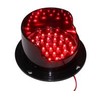 WXXSHGDW Semaforo da 200mm, Semaforo Monocromatico Rosso/Giallo/Verde, Alloggiamento PC Impermeabile IP65, Semaforo LED Industriale, Indicatore Dock Bay (Size : Red 100mm_DC24V)