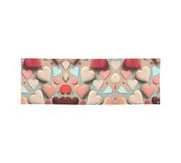 WXXWXD Banner natalizio stampato con motivo d'amore - 61 x 180,3 cm, perfetto per feste e riunioni con gli amici.