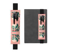 WXXWXD Bellissimo portamatite elastico stampato con piante verdi in vaso - Cancelleria per il ritorno a scuola, segnalibro regalo per bestie, bambini e insegnanti