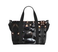WXXWXD Borsa a tracolla da donna con stampa di pietre misteriose nere, adatta per pendolarismo/fitness/viaggi, borsa a tracolla alla moda e versatile