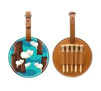 WXXWXD Borsa portaoggetti per tee da golf con stampa di un piccolo procione, portatile, facile da organizzare