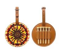 WXXWXD Borsa portaoggetti per tee da golf con stampa "Girando la fiamma", portatile, organizza facilmente i tee