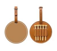 WXXWXD Borsa portaoggetti per tee da golf stampata in tinta unita marrone - Conservazione portatile, organizza facilmente i tee