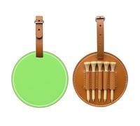 WXXWXD Borsa portaoggetti per tee da golf stampata verde chiaro in tinta unita - Conservazione portatile, organizza facilmente i tee