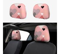WXXWXD Copertura per poggiatesta auto con motivo astratto d'amore, confezione da 2, adatta per auto/SUV/camion/furgoni, ecc., per migliorare il comfort in auto
