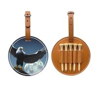 WXXWXD Eagle under the stars - Borsa portaoggetti per tee da golf, portatile, per organizzare facilmente i tee