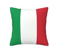 WXXWXD Federa per cuscino con bandiera italiana, in tessuto, morbida e confortevole, utilizzabile come federa decorativa per cuscino da soggiorno o divano