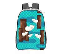 WXXWXD Lo zaino trasparente stampato con simpatico procione è realizzato in resistente plastica PVC con spallacci rinforzati, adatto per scuola, lavoro, viaggi