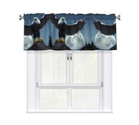 WXXWXD Mantovana tenda alla moda con aquila sotto le stelle, 137 x 45 cm, adatta per camera da letto, cucina e balcone, decorazione oscurante per la privacy