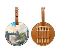 WXXWXD Outside the Castle Gate - Borsa portaoggetti per tee da golf, portatile, per organizzare facilmente i tee