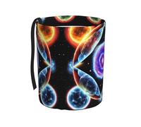 WXXWXD Pattumiera da appendere per auto, con stampa di stelle cosmiche, adatta per tutti i tipi di auto, mantiene l'auto pulita.