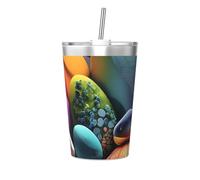 WXXWXD Pietre colorate stampate Thermos Cup Ultralight Portable Travel Thermos Bottle