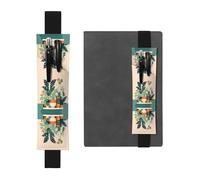 WXXWXD Portamatite elastico stampato con piccola pianta verde in stile cartone animato - Cancelleria per il ritorno a scuola, segnalibro regalo per bestie, bambini e insegnanti