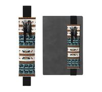 WXXWXD Portapenne elastico stampato con motivo a strisce di cavalli, cancelleria per il ritorno a scuola, segnalibro regalo per bestie, bambini e insegnanti