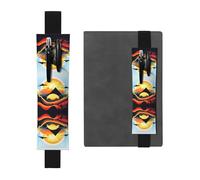 WXXWXD Portapenne elastico stampato con Sunrise Mountain: cancelleria per il ritorno a scuola, segnalibro regalo per bestie, bambini e insegnanti