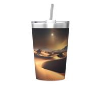 WXXWXD Sahara Desert Printed Thermos Cup Ultralight Portable Travel Thermos Bottle