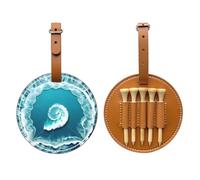 WXXWXD Sea of Love - Borsa portaoggetti per tee da golf, portatile, per organizzare facilmente i tee